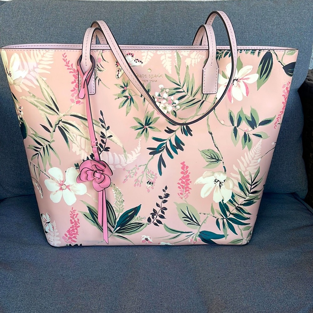 Kate Spade Botanical Butterfly Tote Purse NWOT